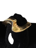 Abstract Wave Gold-Tone Ring