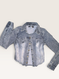 Urban Outfitters Gray Acid-Wash Corduroy Jacket