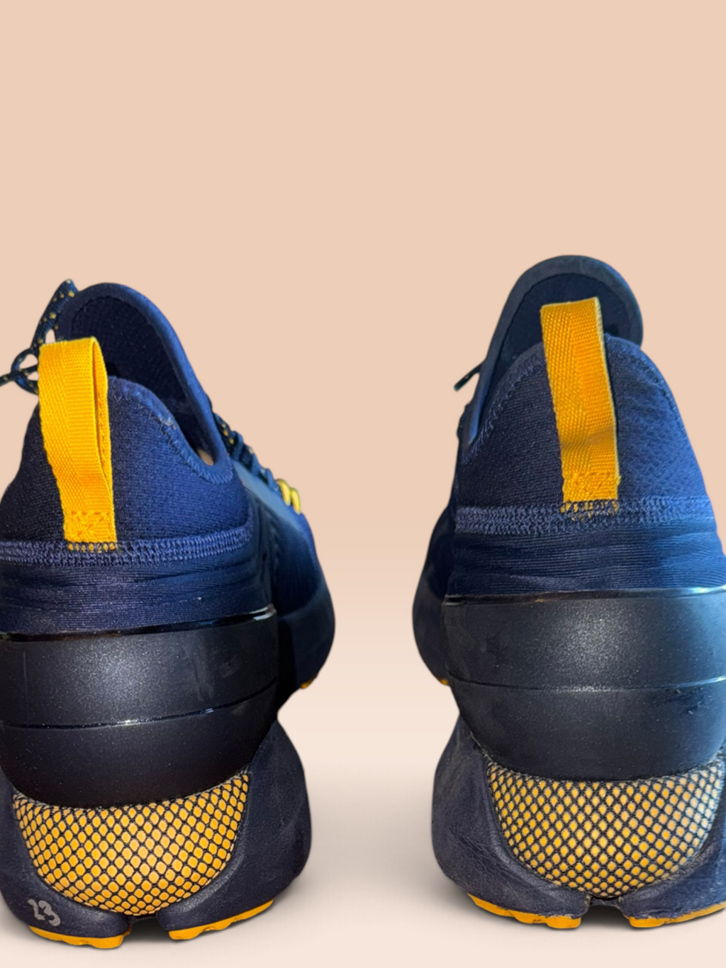 Under Armour HOVR Navy & Yellow Sneakers