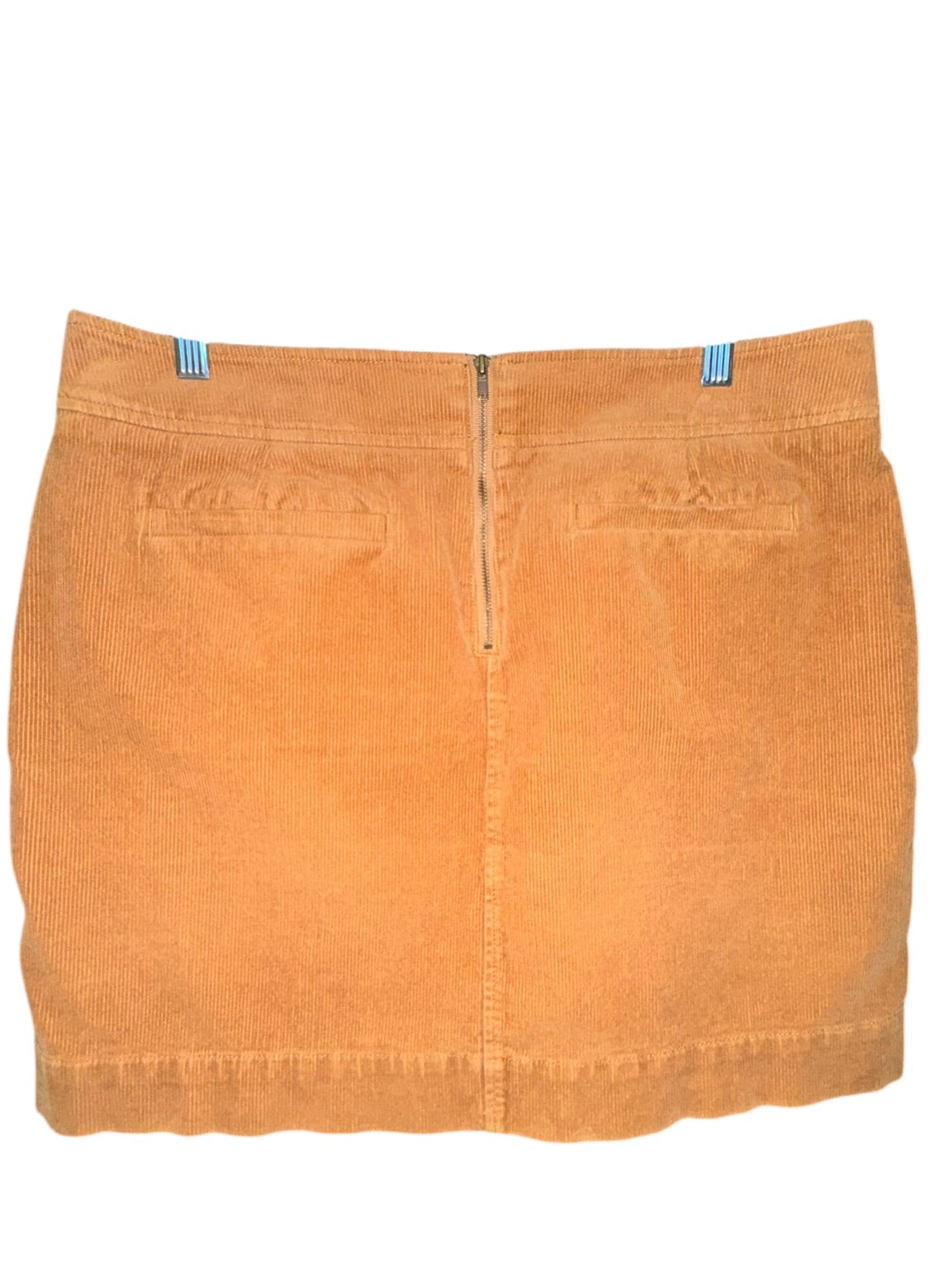LOFT Petites Rust Corduroy Mini Skirt