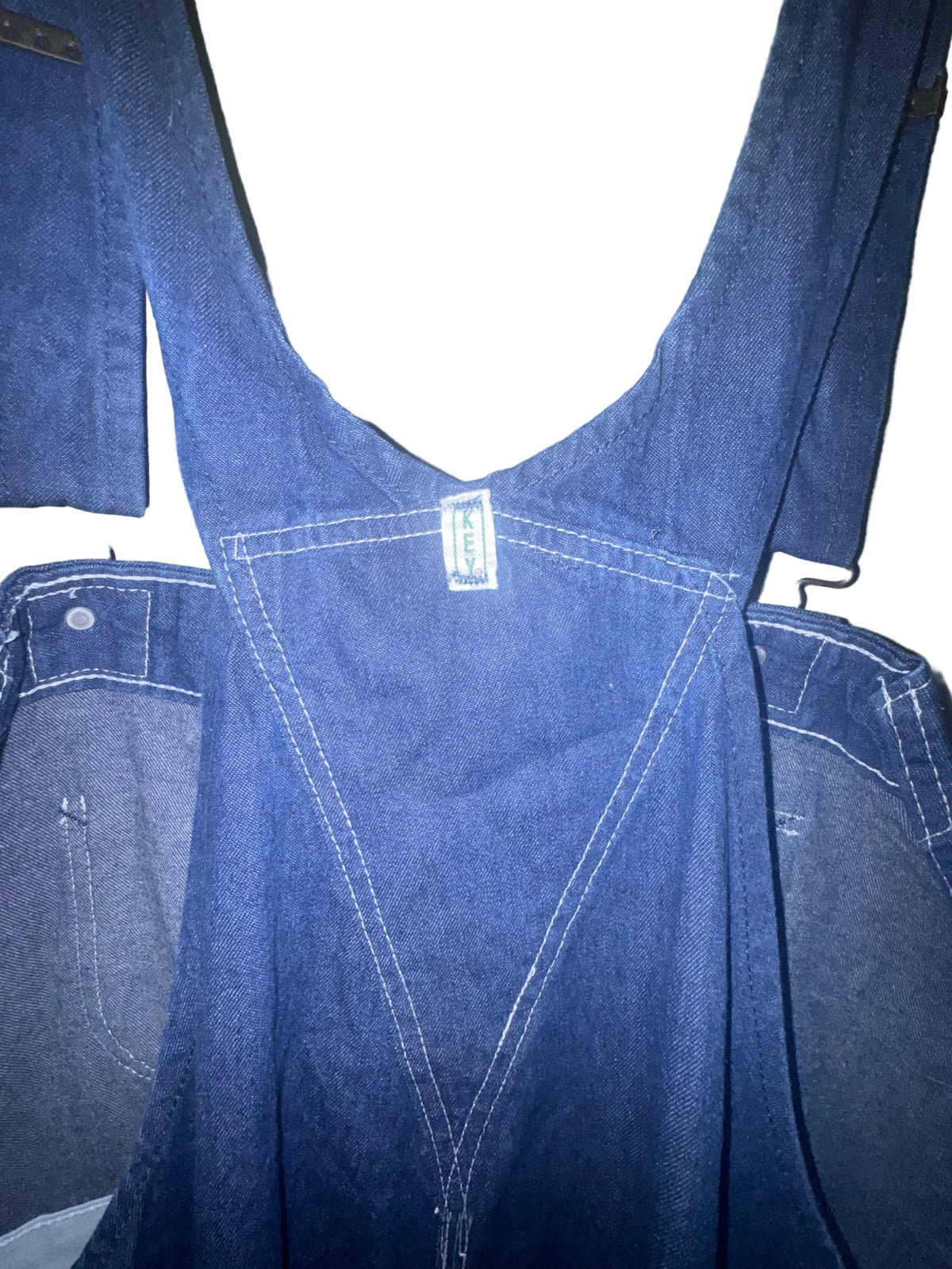 KEY Indigo Denim Bib Overalls