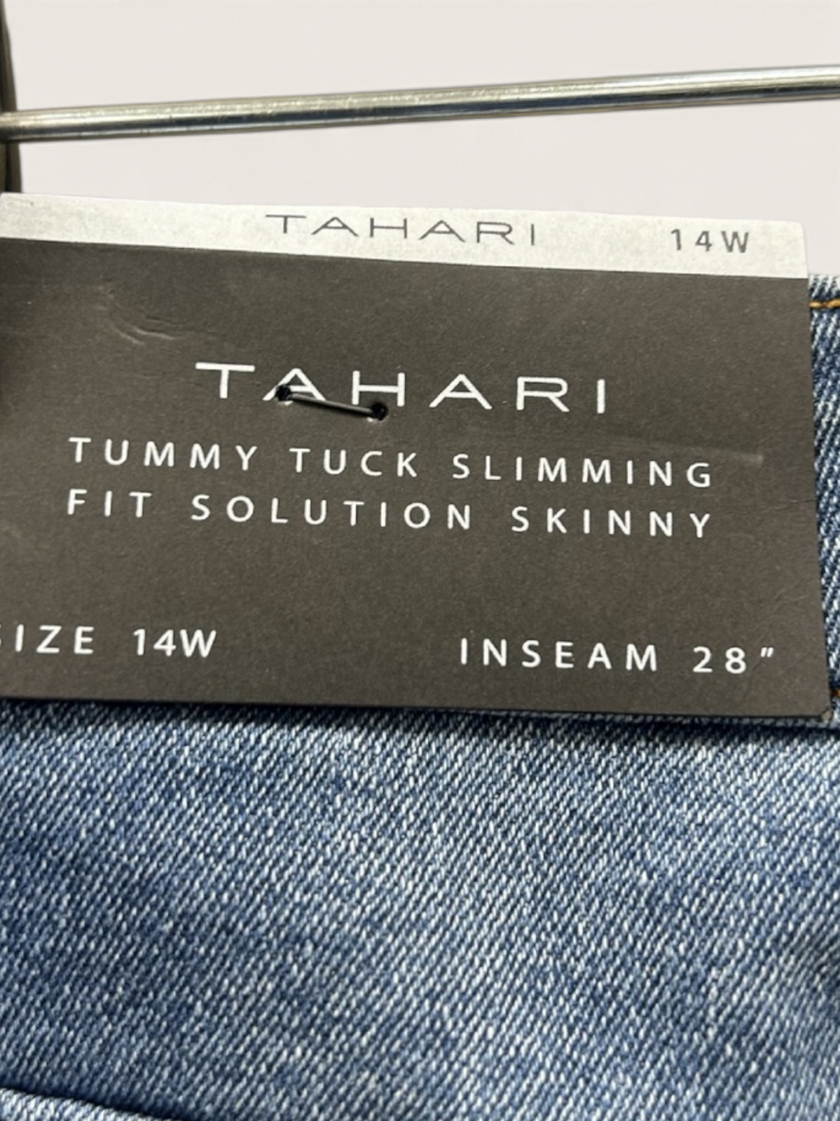Tahari Chic Medium Wash Stretch Jeans