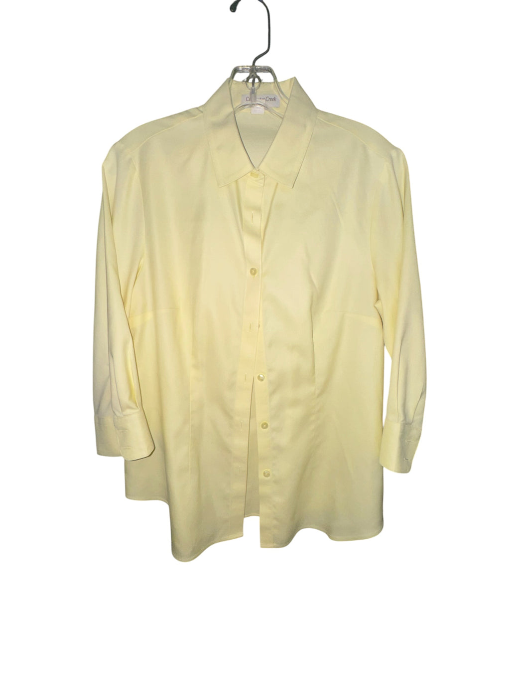 Coldwater Creek Yellow Button-Down Shirt