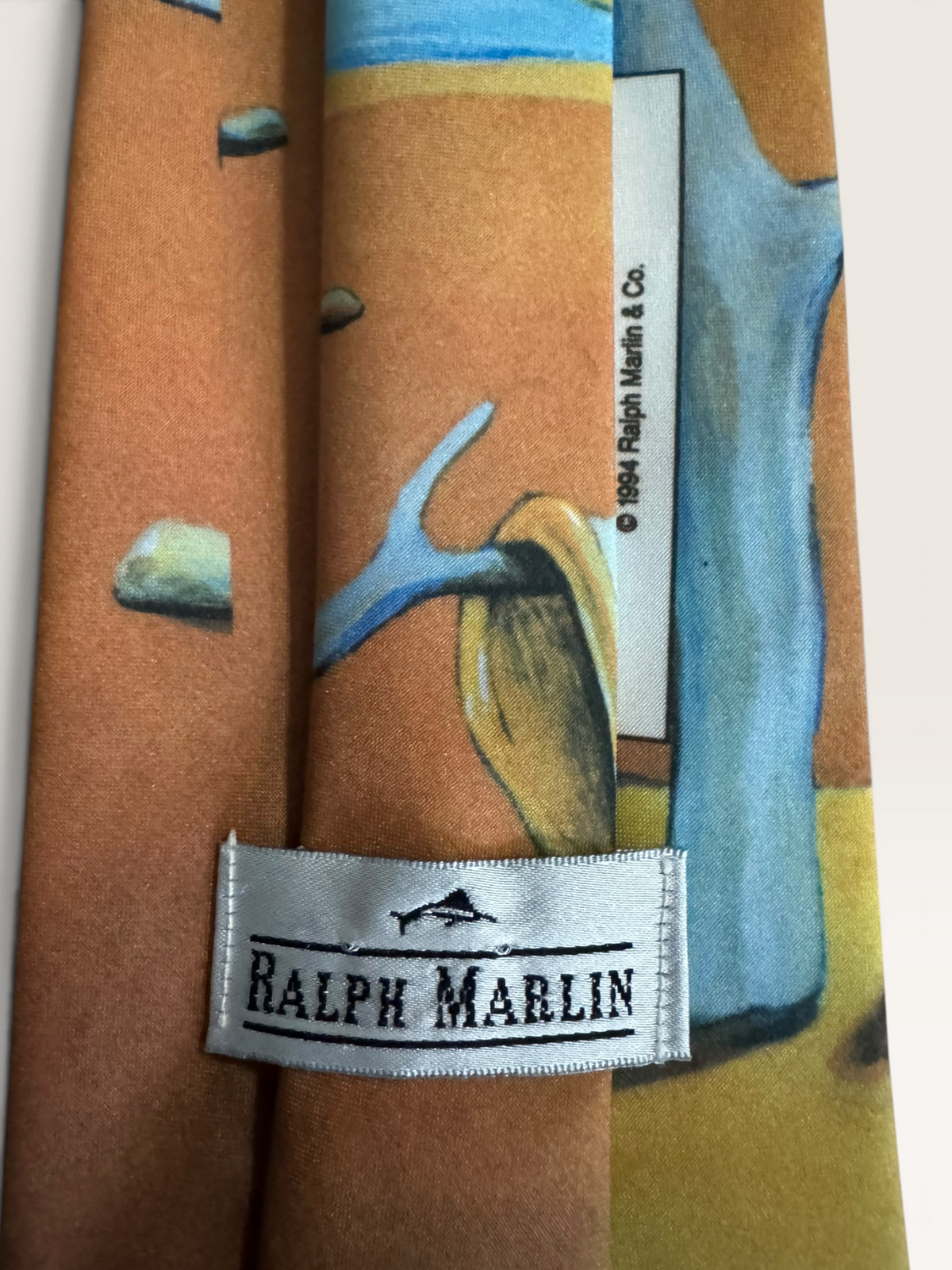 Vintage Ralph Marlin Salvador Dalí “The Persistence of Memory” Art Tie
