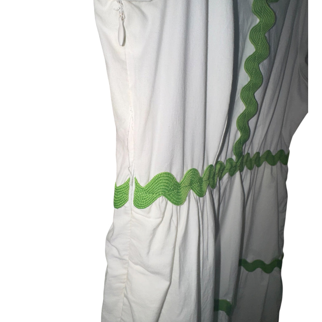 House of Dazzle Boutique White Ric Rac Tiered Dress (NWT)
