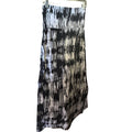 Black & White Abstract Midi Skirt