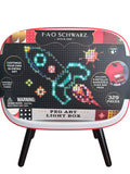 FAO Schwarz Retro TV Peg Art Light Box | 329-Piece Light-Up Art Set- NEW