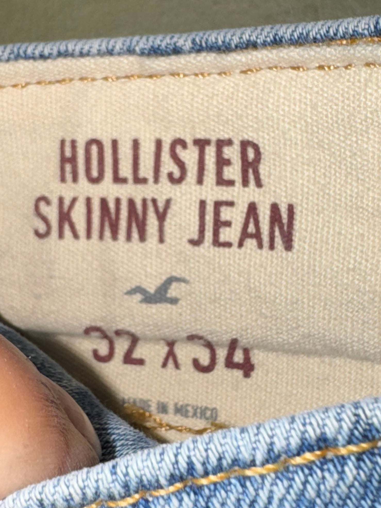 Hollister Men's Light Blue Skinny Jeans