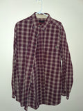 Wrangler Riggs Workwear Burgundy & Cream Plaid Shirt