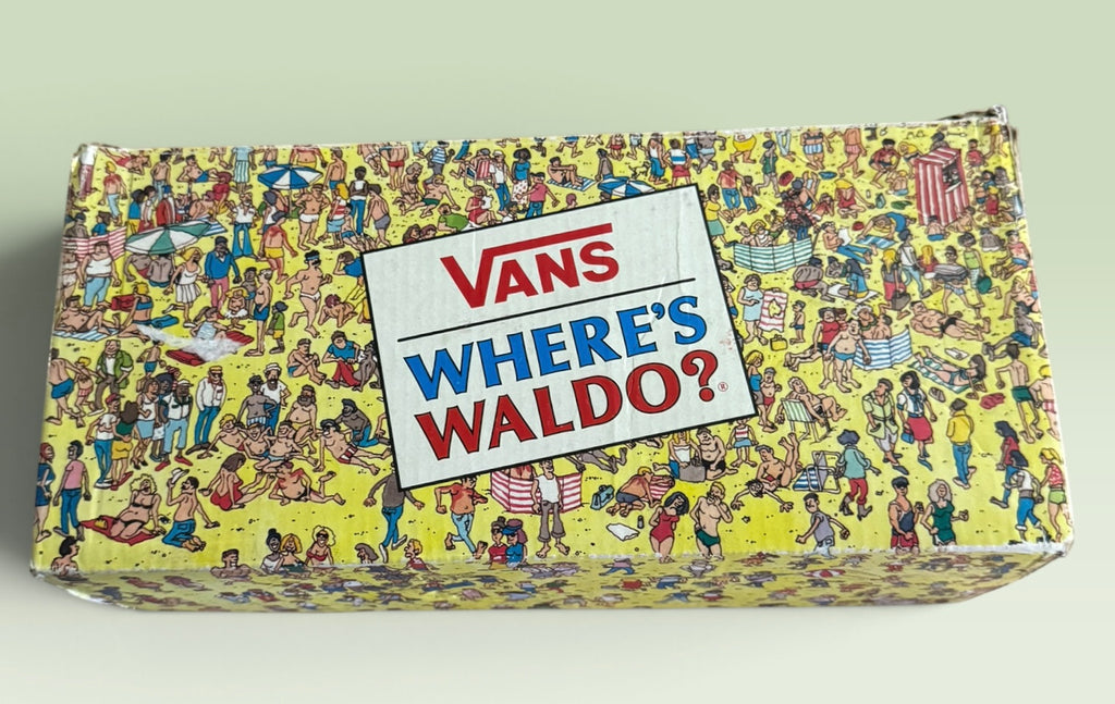 Limited Addition Vans x Where’s Waldo? Old Skool “International Stripes” Sneakers with Box