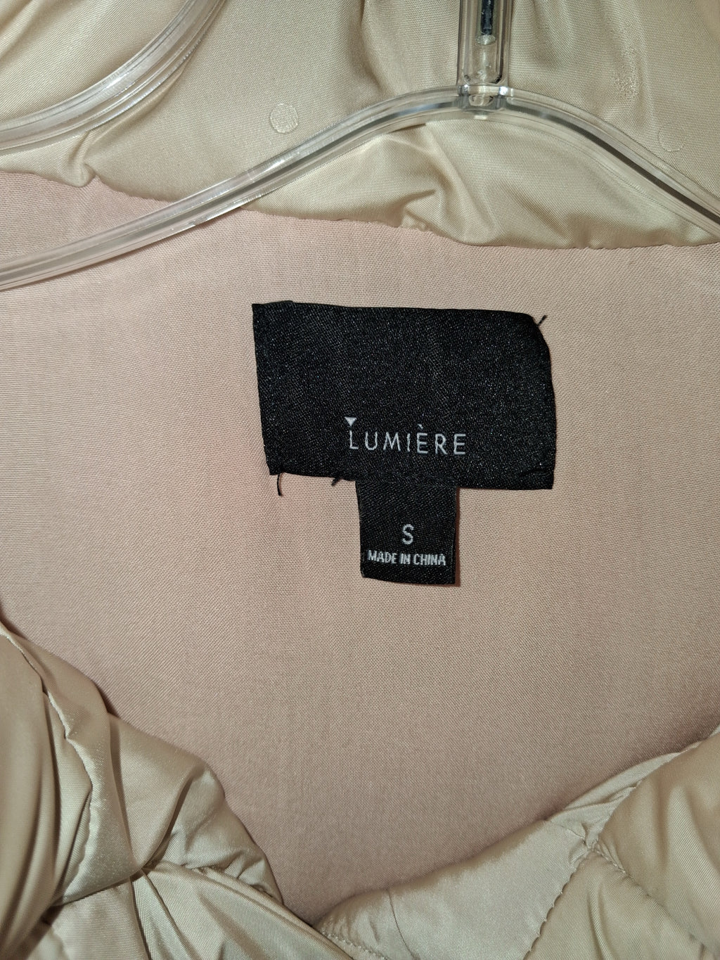 Lumière Cream Quilted Puffer Vest