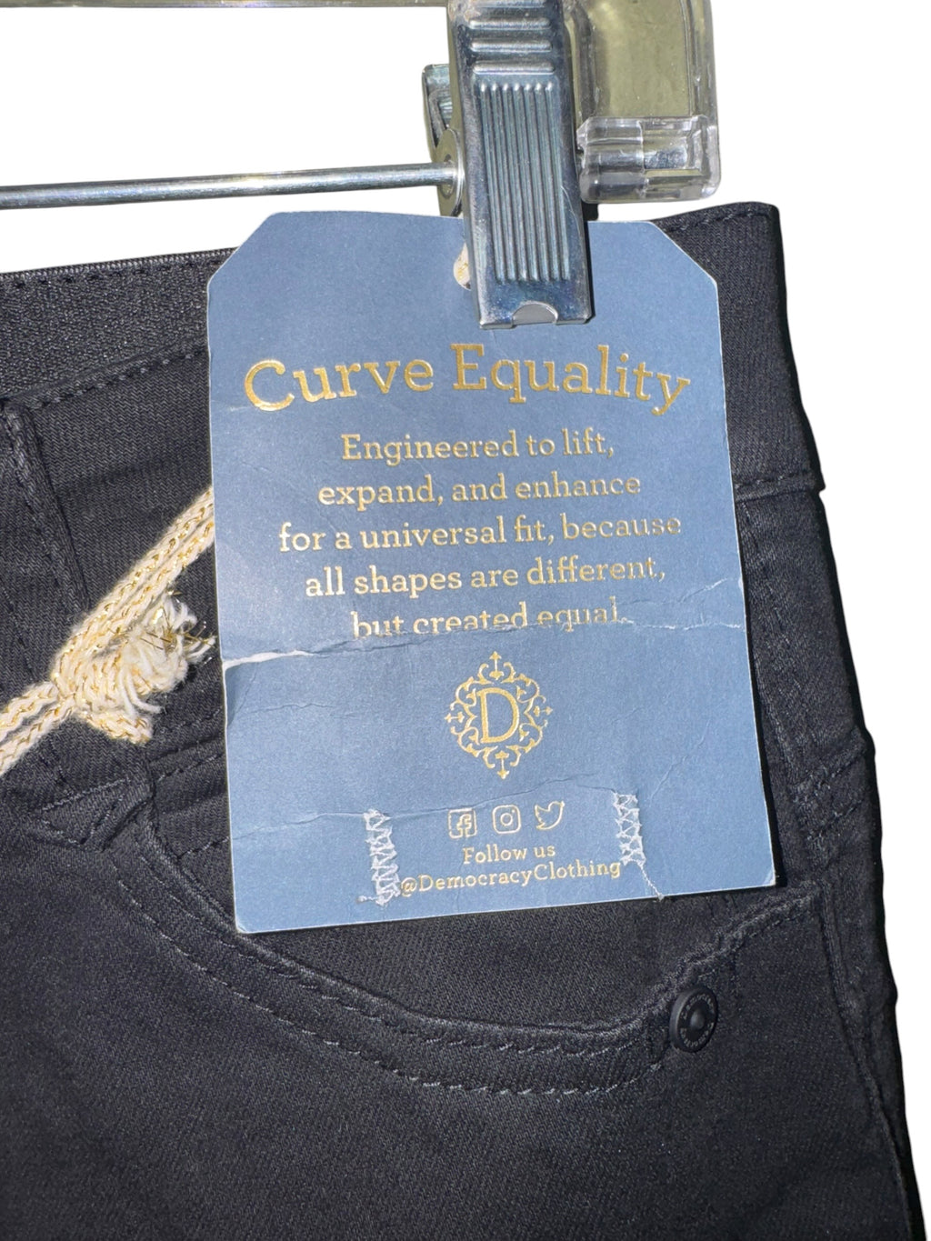 Democracy “Ab”solution Black Slim-Leg Jeans