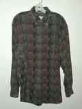 Vintage The Territory Ahead Earth Tone Woven Plaid Shirt