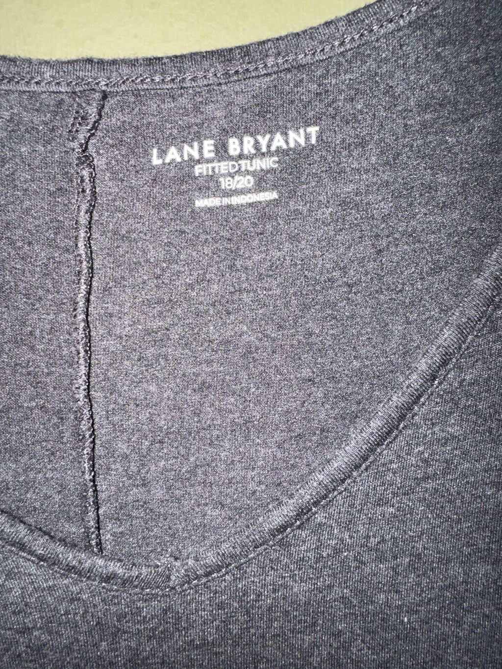 Lane Bryant Fitted V-Neck Tunic Tee