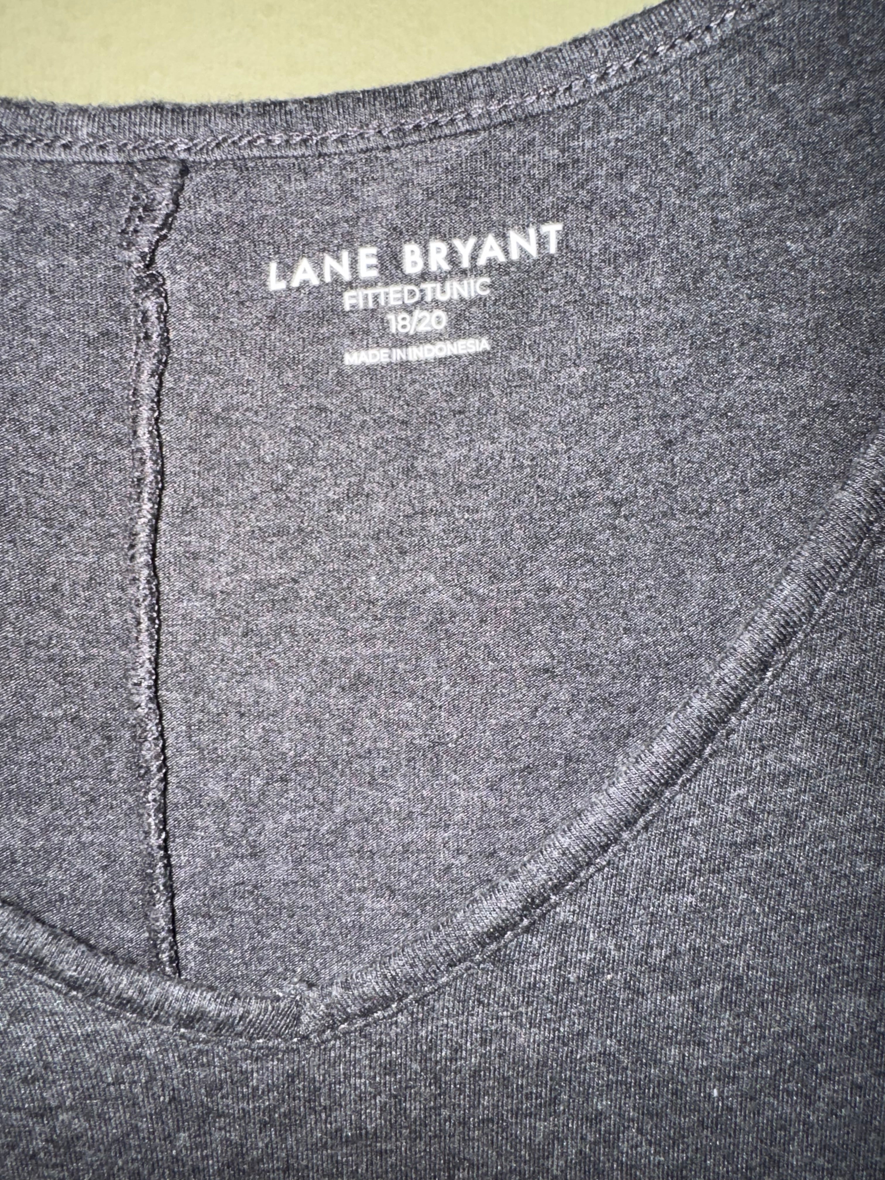 Lane Bryant Fitted V-Neck Tunic Tee
