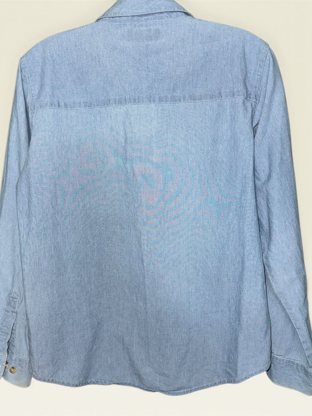 Cabin Creek Floral-Embroidered Chambray Shirt