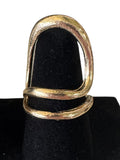 Open Oval Wrap Gold-Tone Ring
