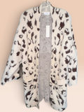 Bluivy Cream Leopard Eyelash Cardigan