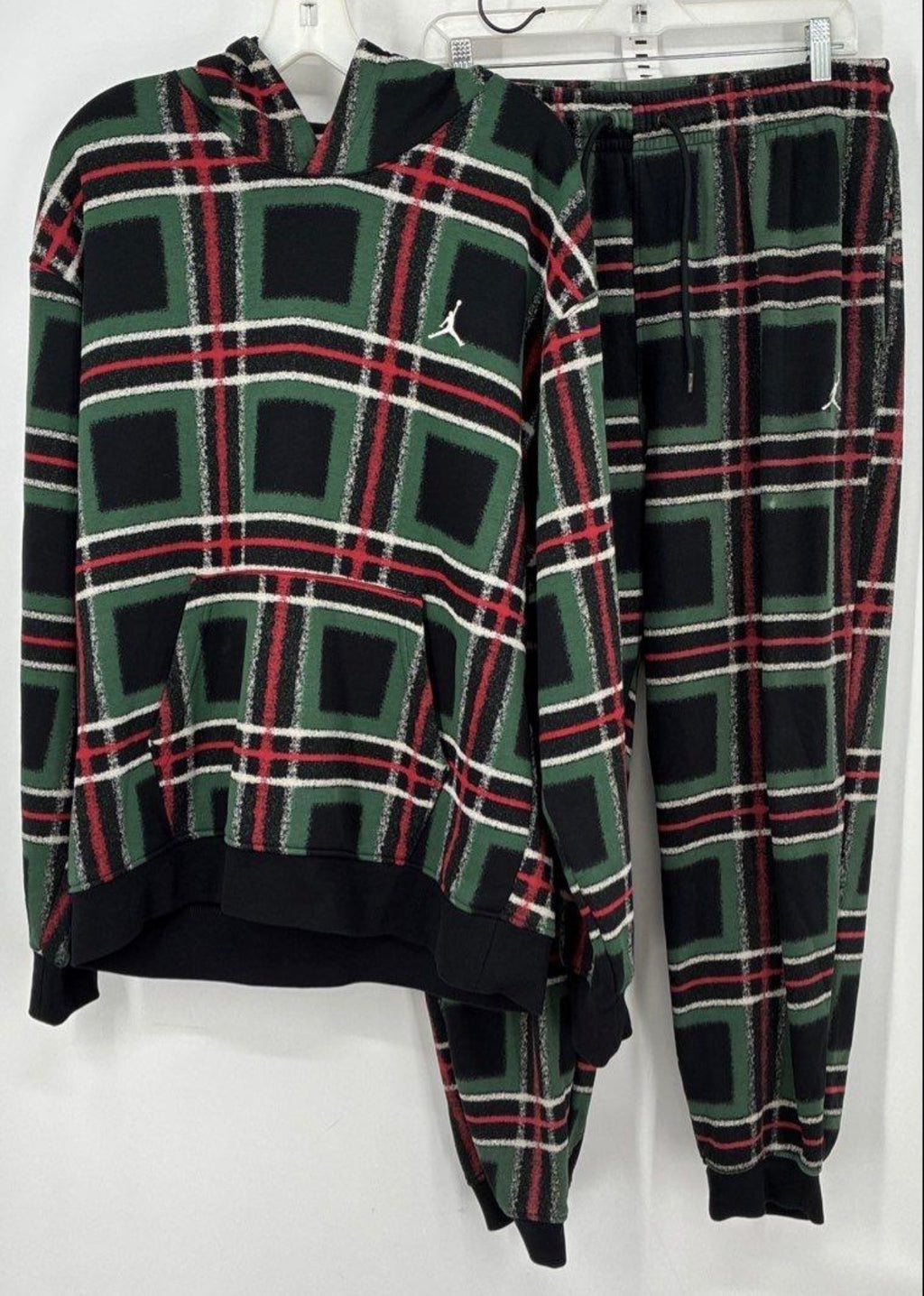Jordan Brand Plaid Hoodie & Jogger Set