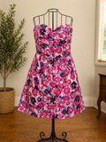 Pop Star Strapless Floral Mini Dress