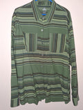 Ascend Green Multicolor Striped Long-Sleeve Shirt
