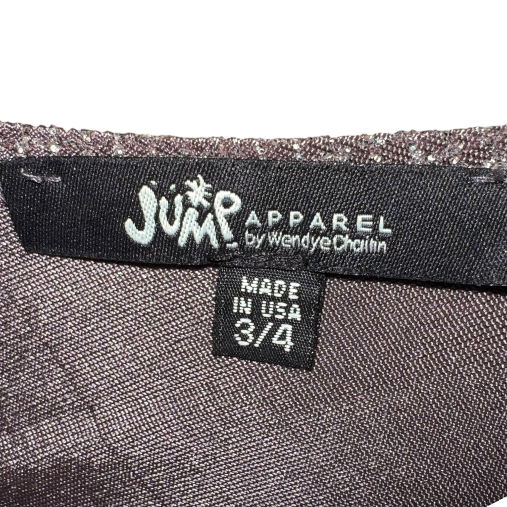 Jump Apparel Metallic Ruched Dress