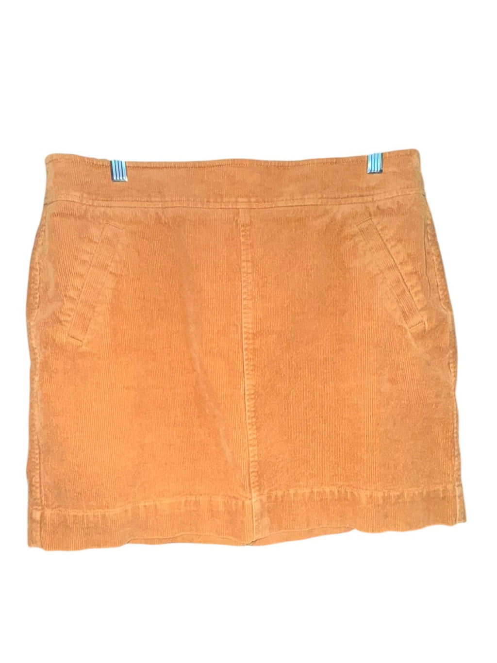 LOFT Petites Rust Corduroy Mini Skirt