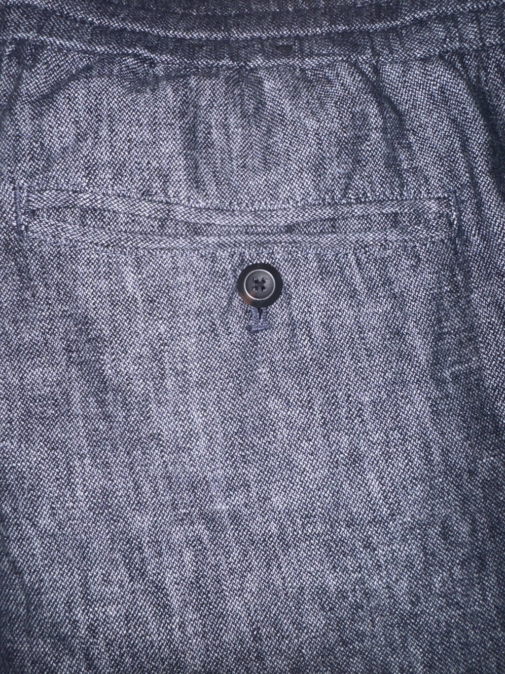 Banana Republic Men's Athletic Fit Linen Blend Pants Blue Chambray