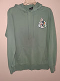 Looney Tunes Bugs Bunny “What’s Up, Doc?” Sage Green Hoodie