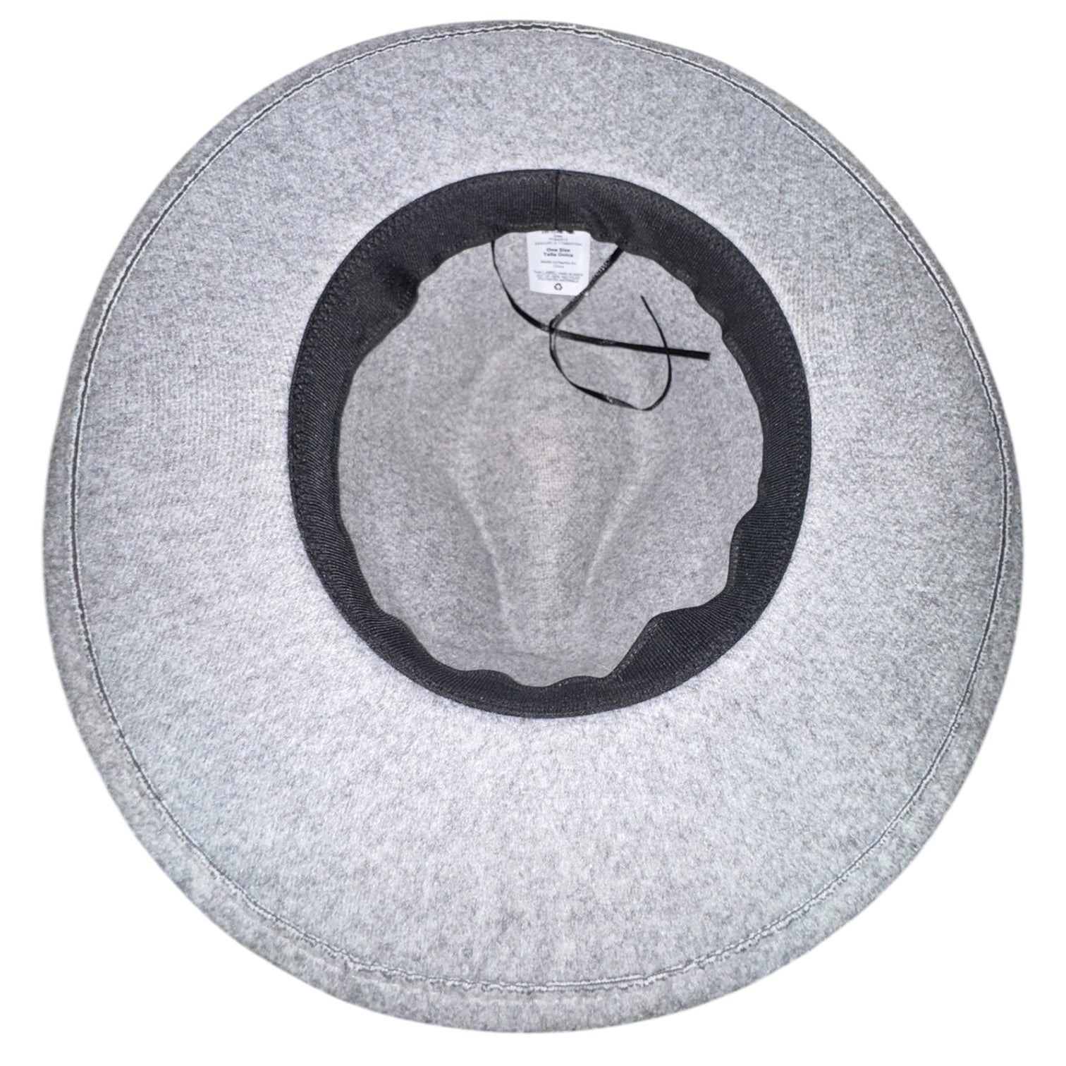 Light Gray Wide Brim Fedora Hat | Boho Rancher Style with Braided Band