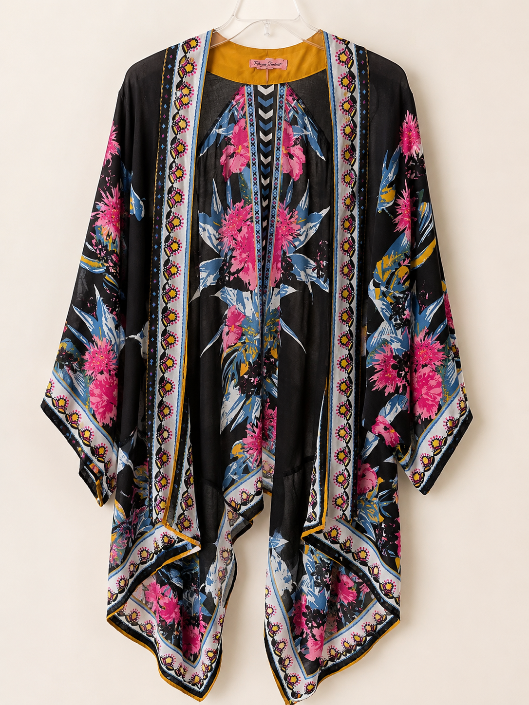 Flying Tomato Boho Floral Kimono