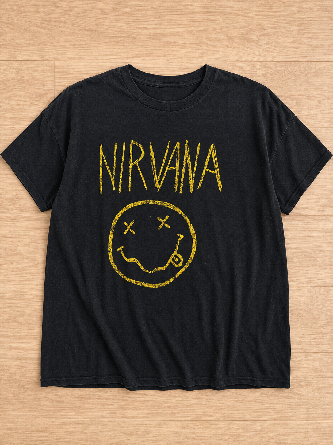 Nirvana Smiley Face Graphic Tee