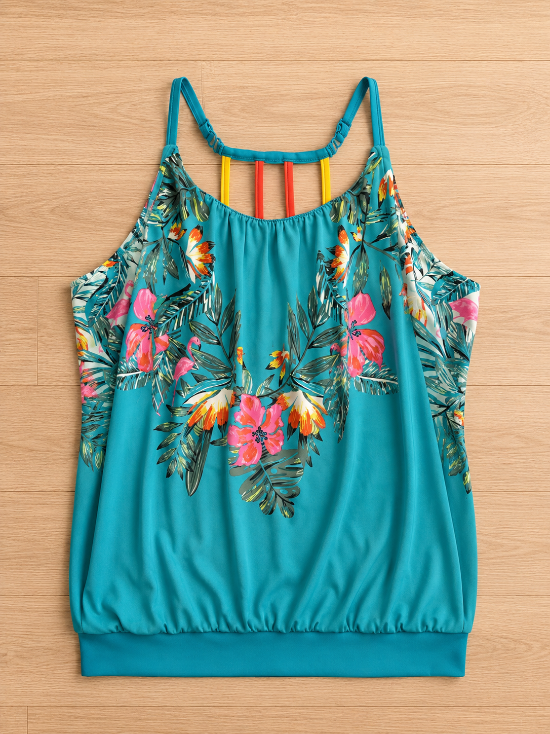 Swim by Cacique Tropical Tankini Top
