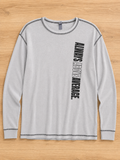 Canvas Gray Thermal Knit Long Sleeve Top