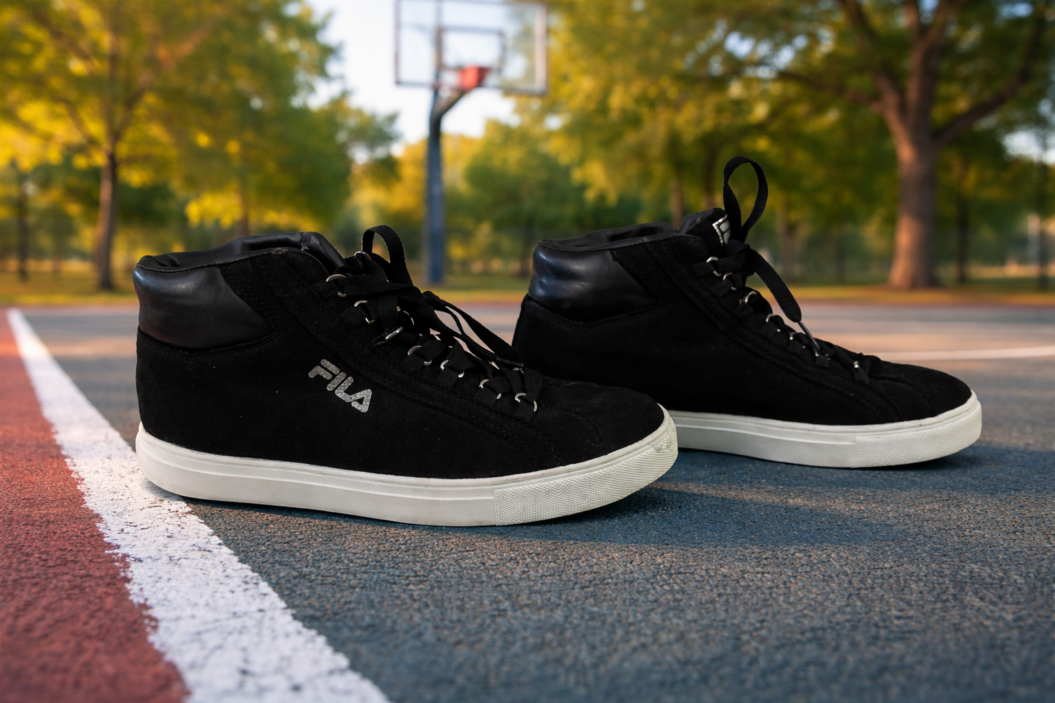 FILA High-Top Sneakers – Black