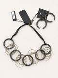 Mixed Metal Circle Jewelry Set