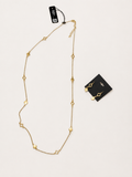 Jewelry Set Geometric Gold Tone