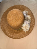 Vintage Floral Straw Sun Hat