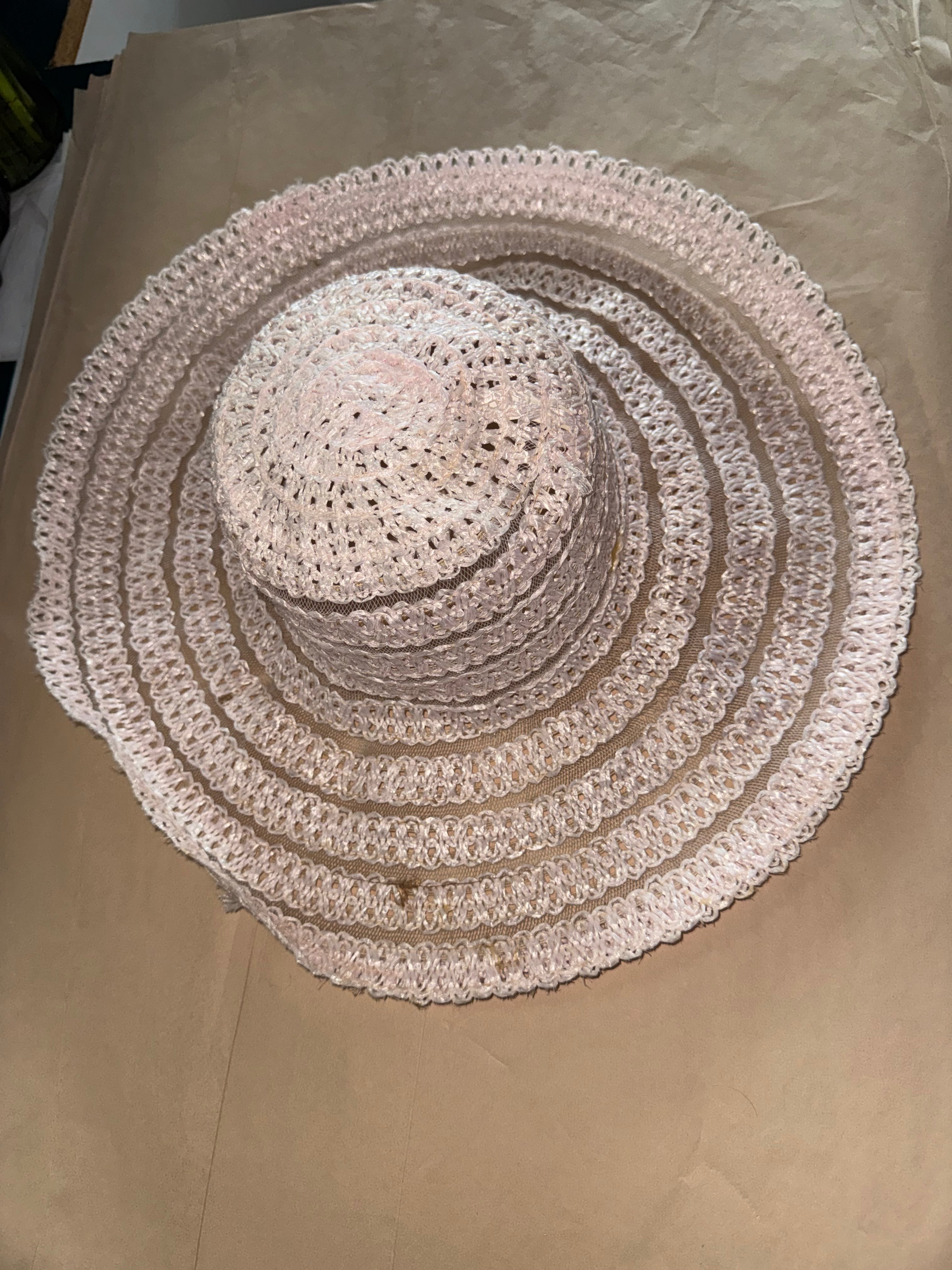 Vintage Crochet Lace Sun Hat