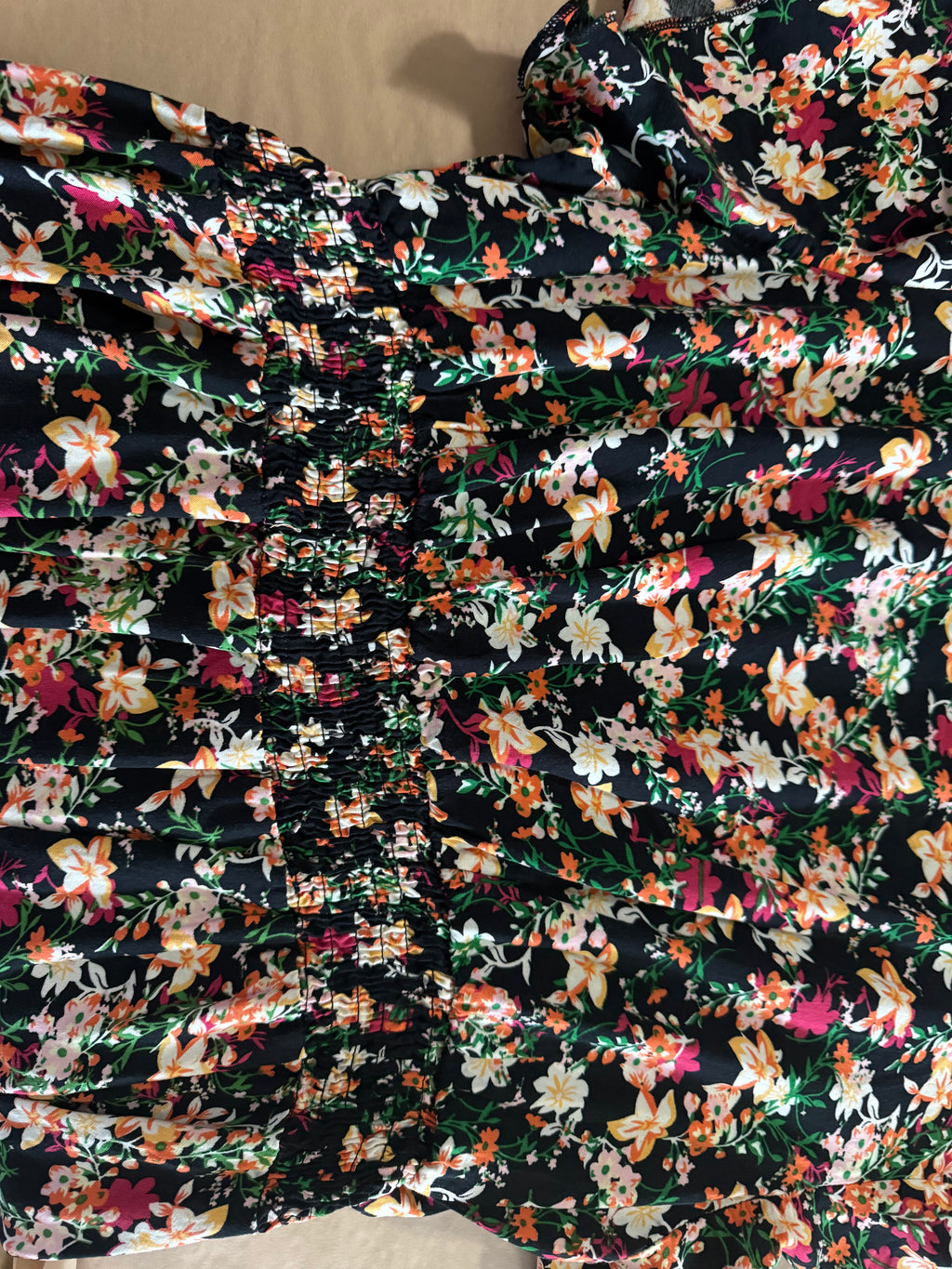 Floral Smocked Mini Dress