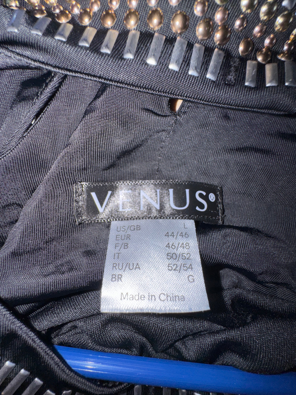 VENUS Embellished Black Cocktail Dress