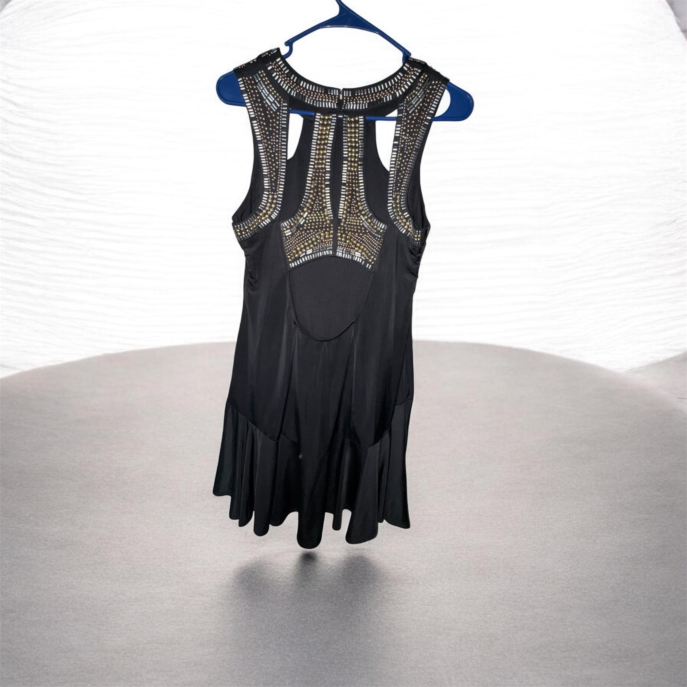VENUS Embellished Black Cocktail Dress