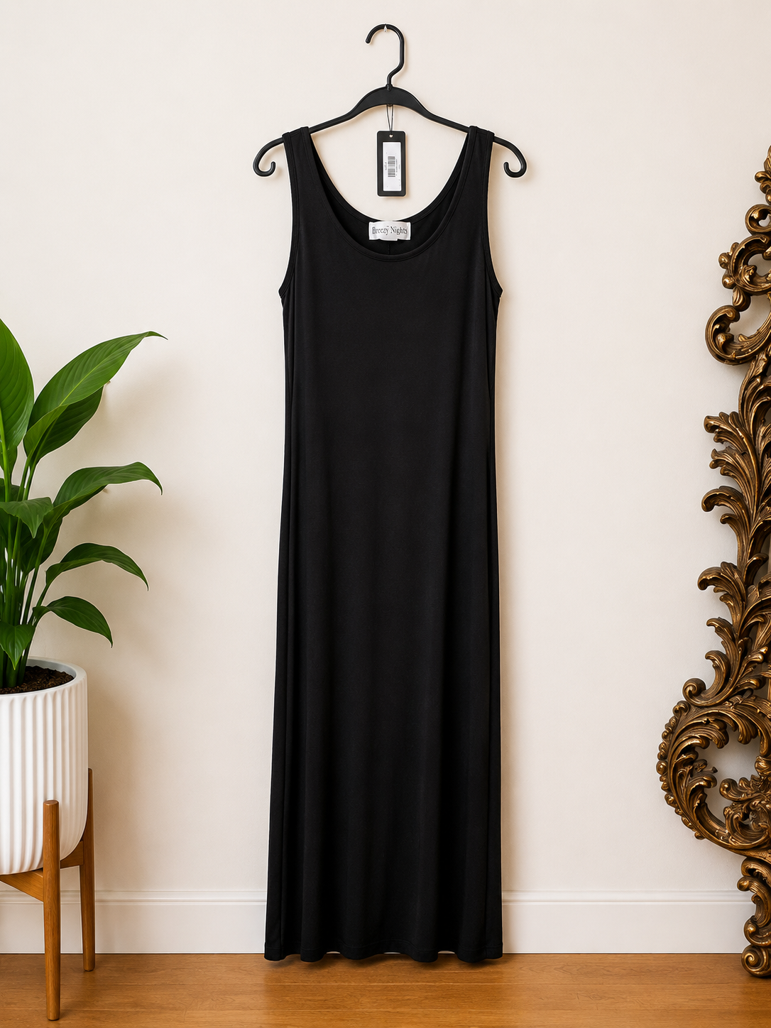 Ronni Nicole II by Ouida Black Maxi Dress
