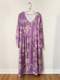 Lavender Floral Boho Maxi Dress