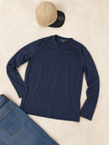 Michael Kors Men’s Navy V-Neck Long Sleeve Tee