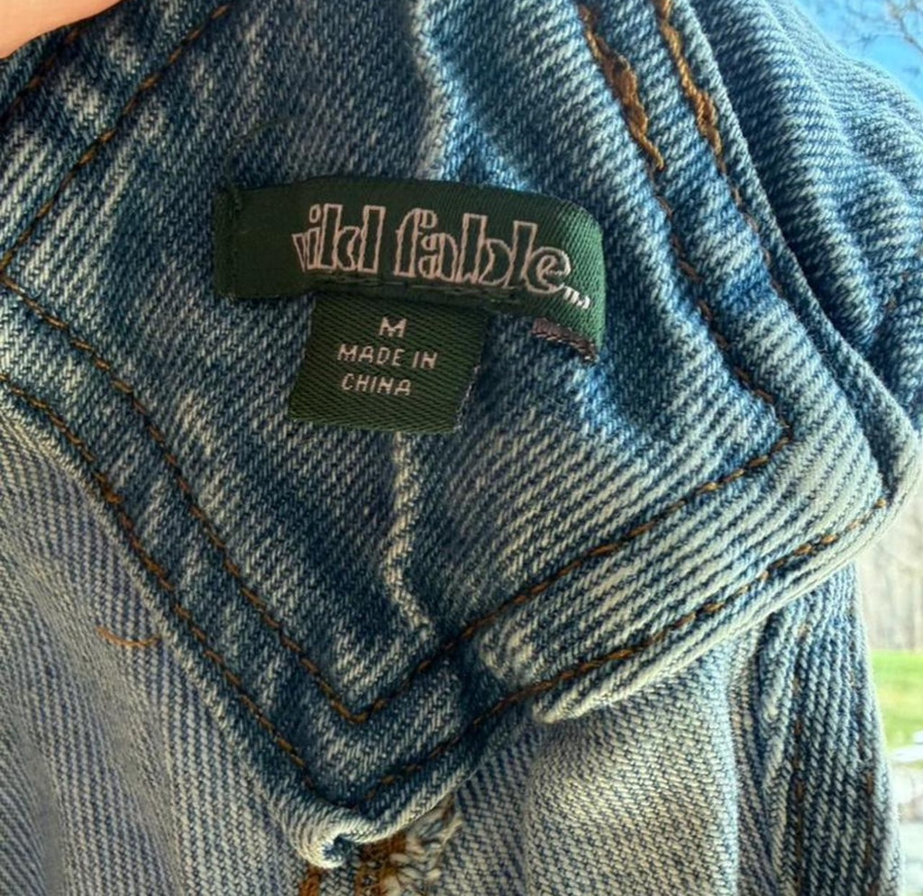 Wild Fable Distressed Denim Short Overalls