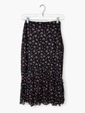 Streetwear Society Floral Ruffle Midi Skirt