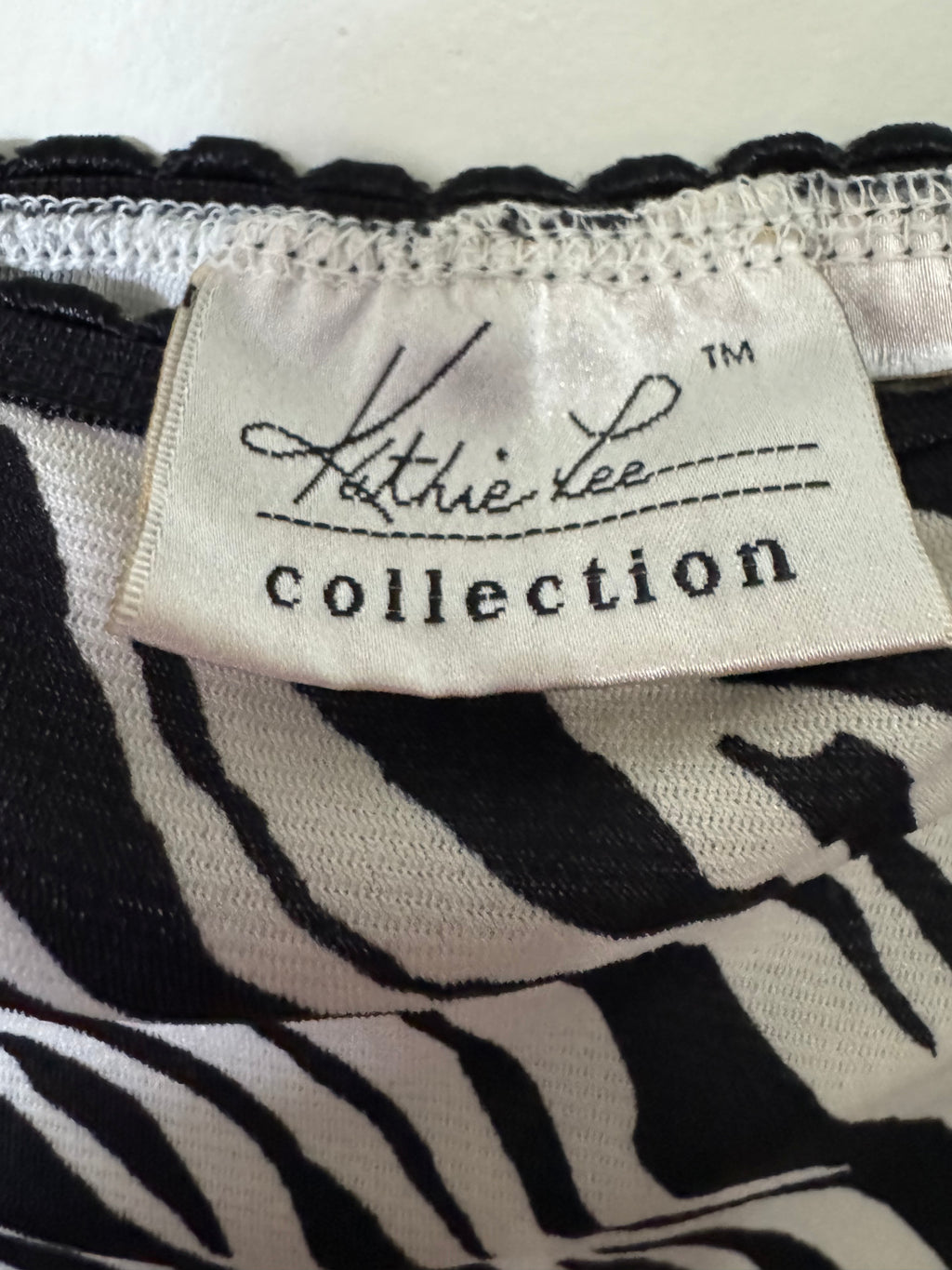 Kathie Lee Collection Zebra Print Skirt