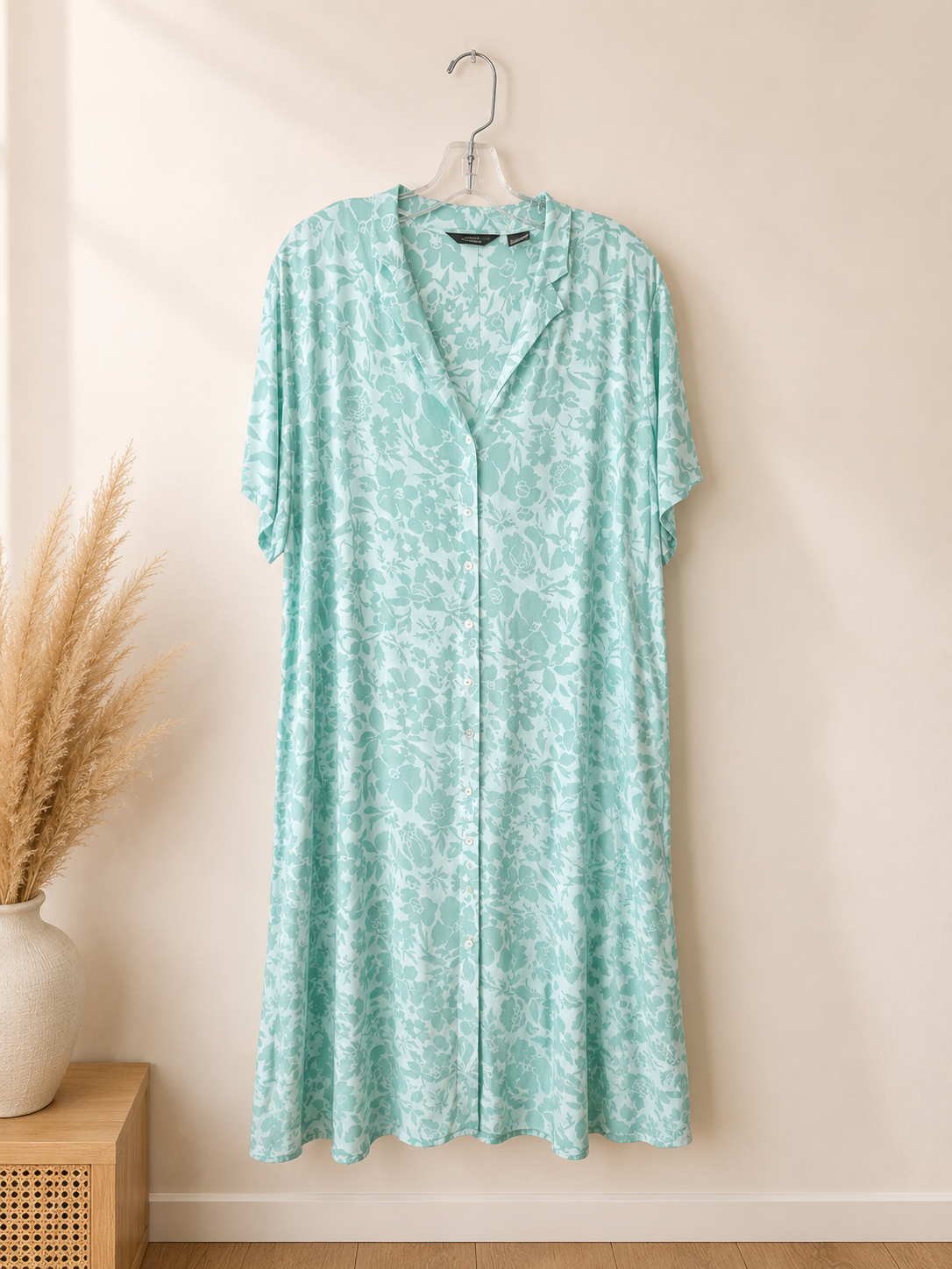 Eddie Bauer Floral Button Front Dress