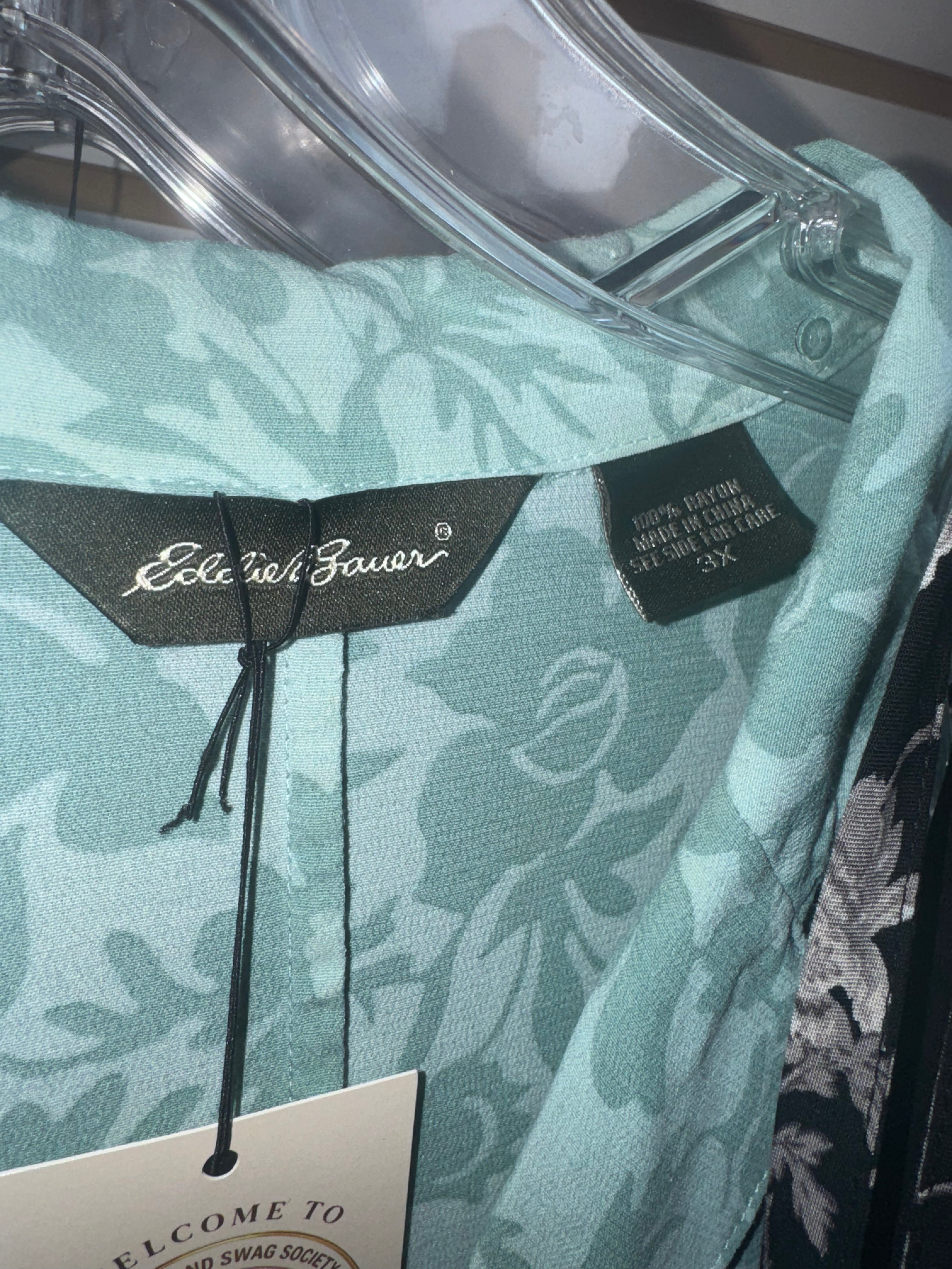 Eddie Bauer Floral Button Front Dress